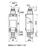 Концевой выключатель компактный TDM ВККН-2110М11-У2 кнопочный толкатель 5А 1з+1р IP65