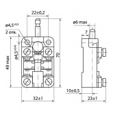 Выключатель путевой TDM контактный ВПК-2010Б-УХЛ 10А 660В IP00