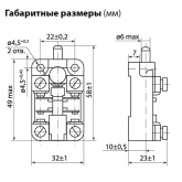 Выключатель путевой TDM контактный ВПК-2011Б-УХЛ 10А 660В IP00
