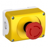 Корпус кнопочного поста ABB MEPY-0 на 1 элемент желтый пластиковый