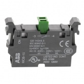 Контактный блок ABB MCB-10 фронтального монтажа 1НО