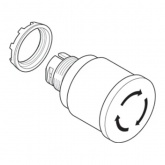 Кнопка ABB MPMT3-11R ГРИБОК красная (корпус) с подсветкой с усиленной фиксацией 40мм отпускание пово