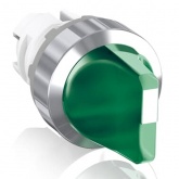 Переключатель ABB M2SS1-21G (короткая ручка) зеленый 2-х поз. с подсветкой (корпус) 45° с фиксацией