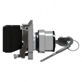 Переключатель Schneider Electric XB4BG21 на 3 положения с возвратом, с ключем