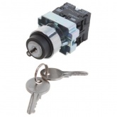 Переключатель ИЭК LAY5-BG45 на 2 положения с ключом без фиксации