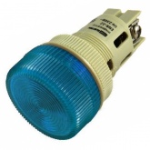Лампа TDM ENR-22 сигнальная d22мм синий неон/230В цилиндр