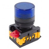 Лампа TDM AL-22TE сигнальная d22мм синий неон/230В цилиндр