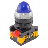 Лампа TDM AL-22 сигнальная d22мм синий неон/230В цилиндр