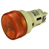 Лампа TDM ENR-22 сигнальная d22мм желтый неон/230В цилиндр
