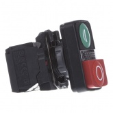 Двойная кнопка Schneider Electric XB5AW73731M5 с маркировкой, с подсветкой 22мм 240В