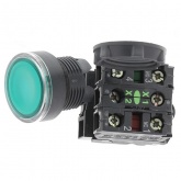 Кнопка Schneider Electric XB5AW33M5 c возвратом, с подсветкой 220-240В 22мм зеленая