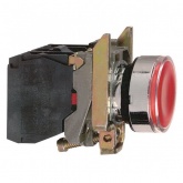 Кнопка Schneider Electric XB4BW34B5 c возвратом, с подсветкой 24В 22мм красная