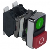 Двойная кнопка Schneider Electric XB4BL73415 с маркировкой 22мм