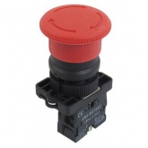 Кнопка управления Chint Грибок с фиксации NP2-ES542 без подсветки красная 1НЗ d22mm IP40