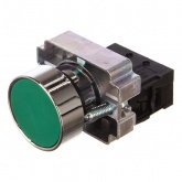 Кнопка управления ИЭК LAY5-BA31 без подсветки зеленая 1НО
