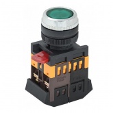 Кнопка Generica ABLFS-22 зеленый d22мм неон/240В 1НО+1НЗ