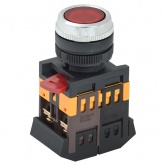 Кнопка Generica ABLFS-22 красный d22мм неон/240В 1НО+1НЗ