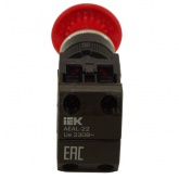 Кнопка Generica AEAL22 Грибок с фиксацией красный d22мм 240В 1НО+1НЗ