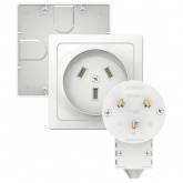 Комплект розетка с вилкой SE для плиты 32А, 2Р+N, 250В накладной монтаж