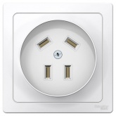 Розетка силовая скрытой установки SE Blanca 3Р+N 32А 400В белая