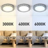 Светильник потолочный светодиодный ЭРА Классик SPB-6-70-RC Savern В, с пультом ДУ, 70Вт 3400-550