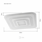 Светильник потолочный светодиодный ЭРА GEO SPB-6 GEO 3 RC75 с пультом ДУ, 75Вт 3400-5500К