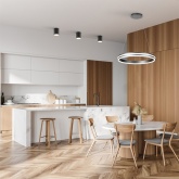 Подвесной светодиодный светильник Feron AL5888 60W 4000K IP20 белый SHINNING RING