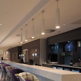 Подвесной светодиодный светильник Feron HL530 15W 4000K 35° 1350Lm белый на подвесе D80xH200