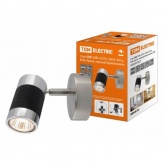 Спот TDM СНС 50Вт, GU10, 230 В, 50 Гц, IP44, Канна, черный/хром/никель