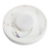 Светильник накладной Feron ДБО 07-5-001 GX53 max 15W 220V IP65 D190x48mm белый