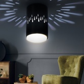 Светильник накладной потолочный спот ЭРА OL11 LD под лампу GX53 BK черный, подсветка 1W