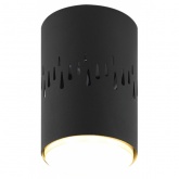 Светильник накладной потолочный спот ЭРА OL11 LD под лампу GX53 BK черный, подсветка 1W