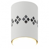 Светильник накладной потолочный спот ЭРА OL10 LD под лампу GX53 WH белый, подсветка 1W