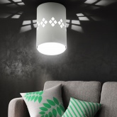 Светильник накладной потолочный спот ЭРА OL10 LD под лампу GX53 WH белый, подсветка 1W