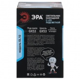 Светильник накладной потолочный спот ЭРА OL10 LD под лампу GX53 BK черный, подсветка 1W