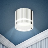 Светильник накладной потолочный ЭРА OL9 под лампу GX53 CH алюминий, цвет хром (5056396234371)