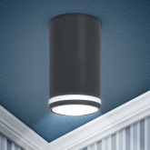 Светильник накладной потолочный ЭРА OL16 под лампу GU10 BK (5056396234296)