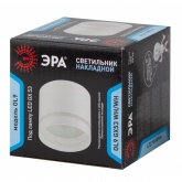 Светильник накладной потолочный ЭРА OL9 под лампу GX53 WH/WH алюминий, белый+белый