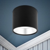 Светильник накладной потолочный ЭРА OL8 под лампу GX53 алюминий, черный+серебро (5056396217749)