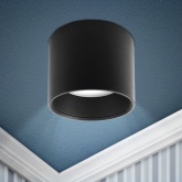 Светильник накладной потолочный ЭРА OL8 под лампу GX53 алюминий, черный (5056396217701)