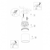 Светильник накладной потолочный ЭРА OL8 под лампу GX53 WH/GD алюминий, белый+золото