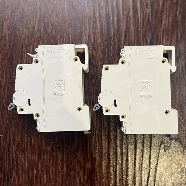 Однополюсный модульный электрический автомат ЭКФ PROxima ВА47-63, номинальный ток 6 Ампер, с характеристикой С