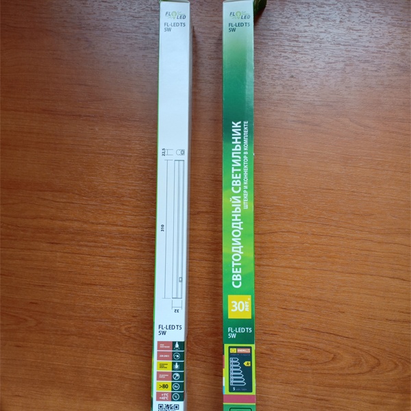 Светодиодный линейный светильник FL-LED T5, 5 Вт, белый свет