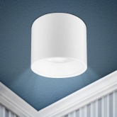 Светильник накладной потолочный ЭРА OL8 под лампу GX53 алюминий, белый+хром (5056396217763)