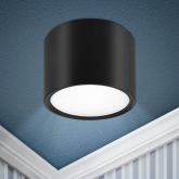 Светильник накладной потолочный ЭРА OL7 под лампу GX53 алюминий, черный (5056396217688)