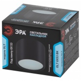 Светильник накладной потолочный ЭРА OL7 под лампу GX53 алюминий, черный (5056396217688)