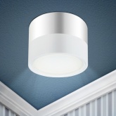 Светильник накладной потолочный ЭРА OL7 под лампу GX53 WH/CH алюминий, белый+хром (217664)