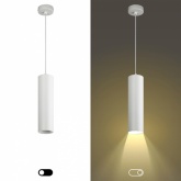 Светильник подвесной ЭРА L1 GU10 WH 300 D80x300mm белый 5056306016707