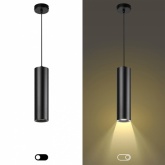 Светильник подвесной ЭРА L1 GU10 BK 300 D80x300mm черный 5056306016660