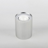 Светильник накладной потолочный ЭРА OL1 под лампу GU10 SL/CH D80x100мм серебро/хром (016622)